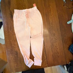 NWT State of Day Pink Stripe Jogger Pajama Pants Size Small